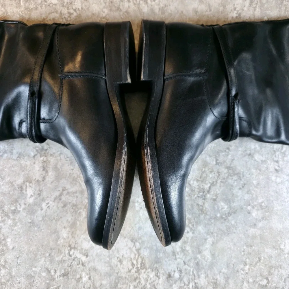 Frye Tall Riding Womens Black Melissa Leather Knee Equestrian High Boot Size 6 B
